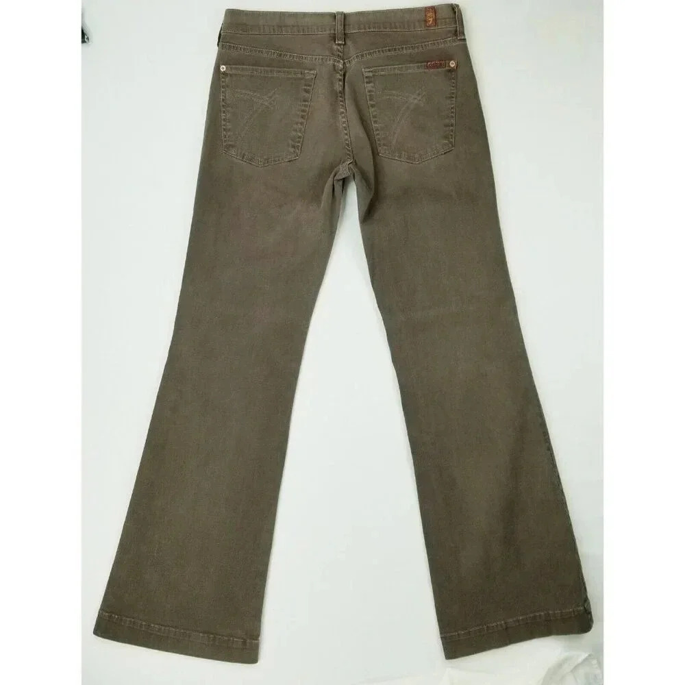 7 For All Mankind Brown Flare Jeans
